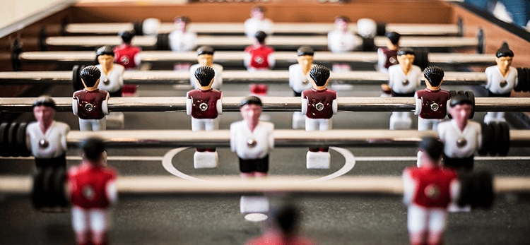 Team building outside of the office