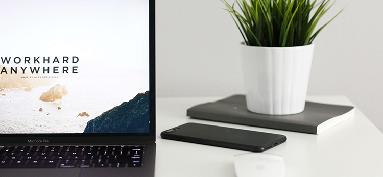 working in the office