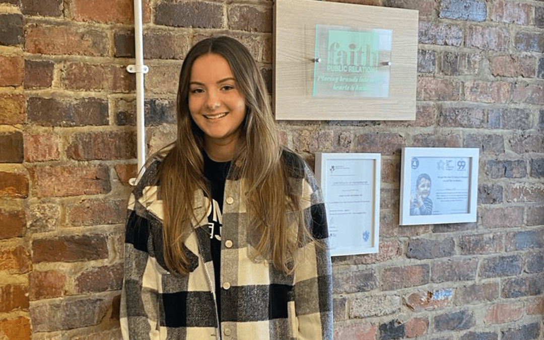 University work experience with Faith PR