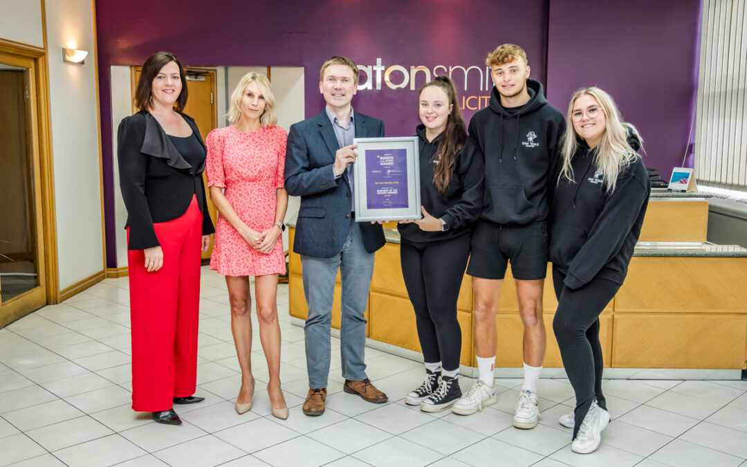 Judging and awarding young talent at Eaton Smith’s Business of the Month 